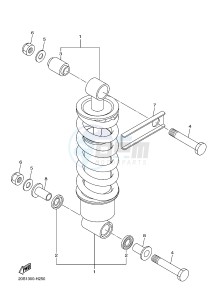 XJ6N 600 XJ6-N (NAKED) (20SR 20SU) drawing REAR SUSPENSION