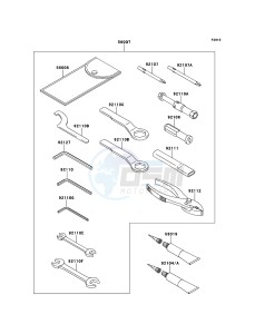 VERSYS KLE650CEF XX (EU ME A(FRICA) drawing Owner's Tools