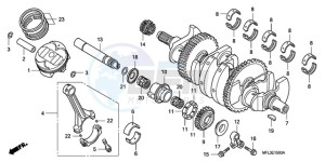 CBR1000RRA Korea - (KO) drawing CRANKSHAFT/PISTON