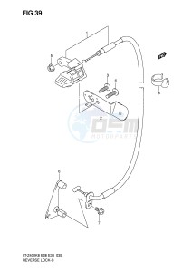 LT-Z400 (E28-E33) drawing REVERSE LOCK