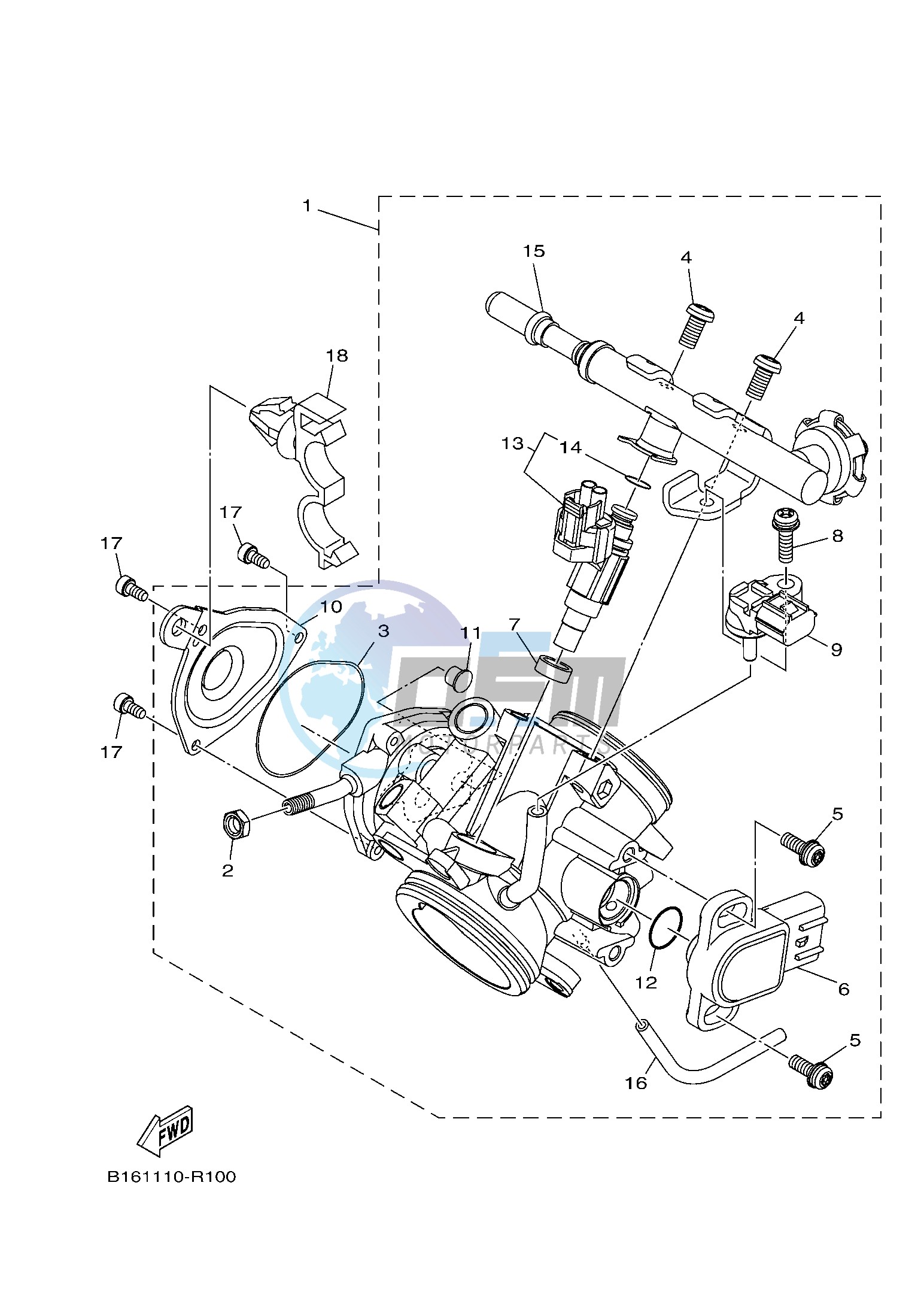 THROTTLE BODY ASSY 1