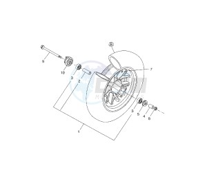 BW'S 50 drawing FRONT WHEEL