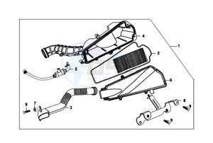 FIDDLE II 50 45KMH NEW ENGINE drawing AIRFILTER