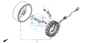 CBR600F3 drawing GENERATOR