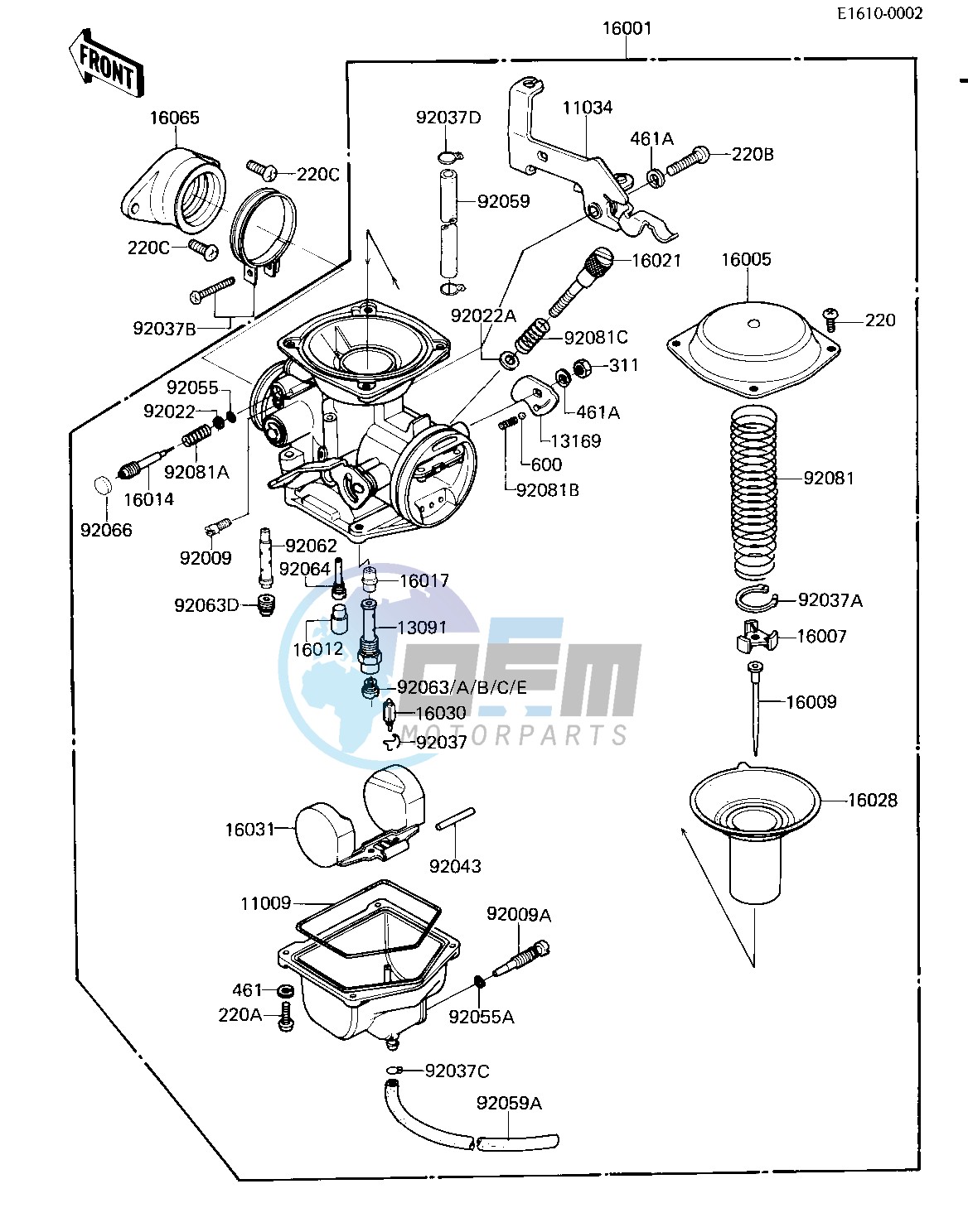 CARBURETOR -- 81 D2- -