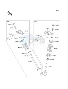 KLX 140 A [KLX140] (A8F-A9FA) A9FA drawing VALVE-- S- -