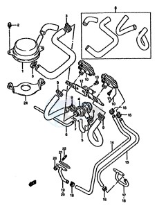 GSX750F (K-T) drawing SECOND AIR (E18,MODEL N E39)