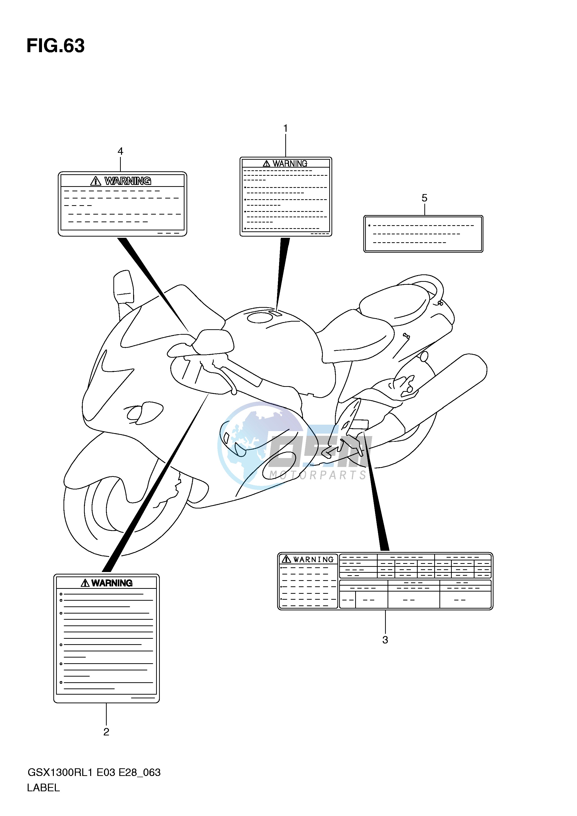 LABEL (GSX1300RL1 E28)