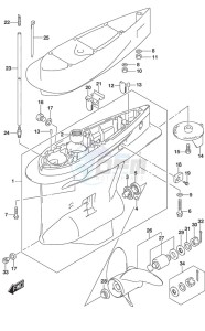 DF 250 drawing Gear Case (C/R)