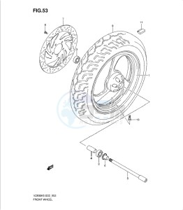 VZ800K9 drawing FRONT WHEEL