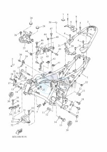 XSR700 MTM690D-U (BJY2) drawing FRAME