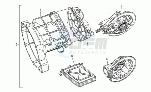 California III 1000 Iniezione Iniezione drawing Gearbox variants 1991 (d)