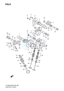 VL1500 (E3-E28) drawing CAMSHAFT VALVE