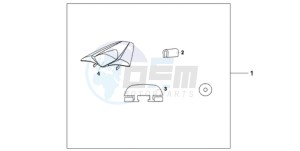 CB1000RA9 Australia - (U / ABS) drawing SEAT COWL*NHA84P*