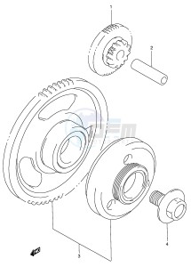 GSX750 (E4) drawing STARTER CLUTCH