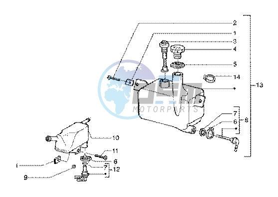 Oil mix tank-degaser