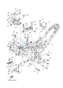 MT07A MT-07 ABS 700 (1XBA 1XBB) drawing FRAME