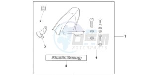 CBR1000RA9 Europe Direct - (ED / ABS MME TRI) drawing HUGGER CANDY TAHTIAN BLUE