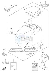 DF 60A drawing Engine Cover High Thrust