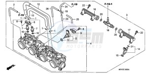 CB1000RA9 UK - (E / ABS MPH) drawing THROTTLE BODY