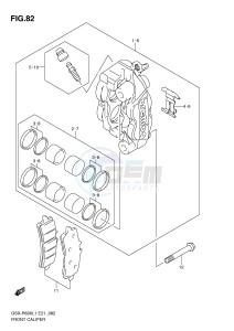 GSX-R600 (E21) drawing FRONT CALIPER