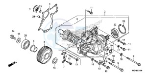 VFR1200XE CrossTourer - VFR1200X 2ED - (2ED) drawing SIDE GEAR CASE