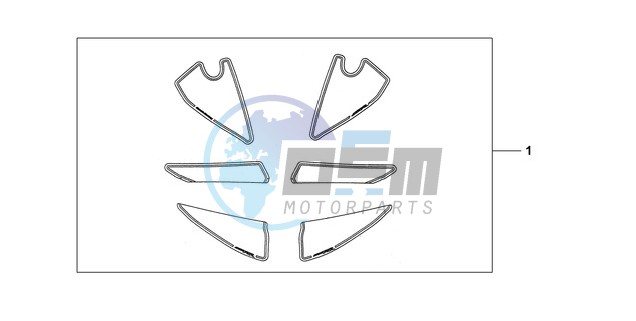 KIT, RACING STICKER