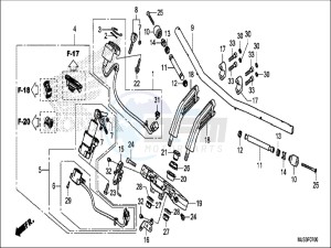 NC750JH Europe Direct - (ED) drawing HANDLE PIPE/TOP BRIDGE