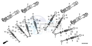 ST1300A9 Korea - (KO / ABS MME) drawing CAMSHAFT/VALVE