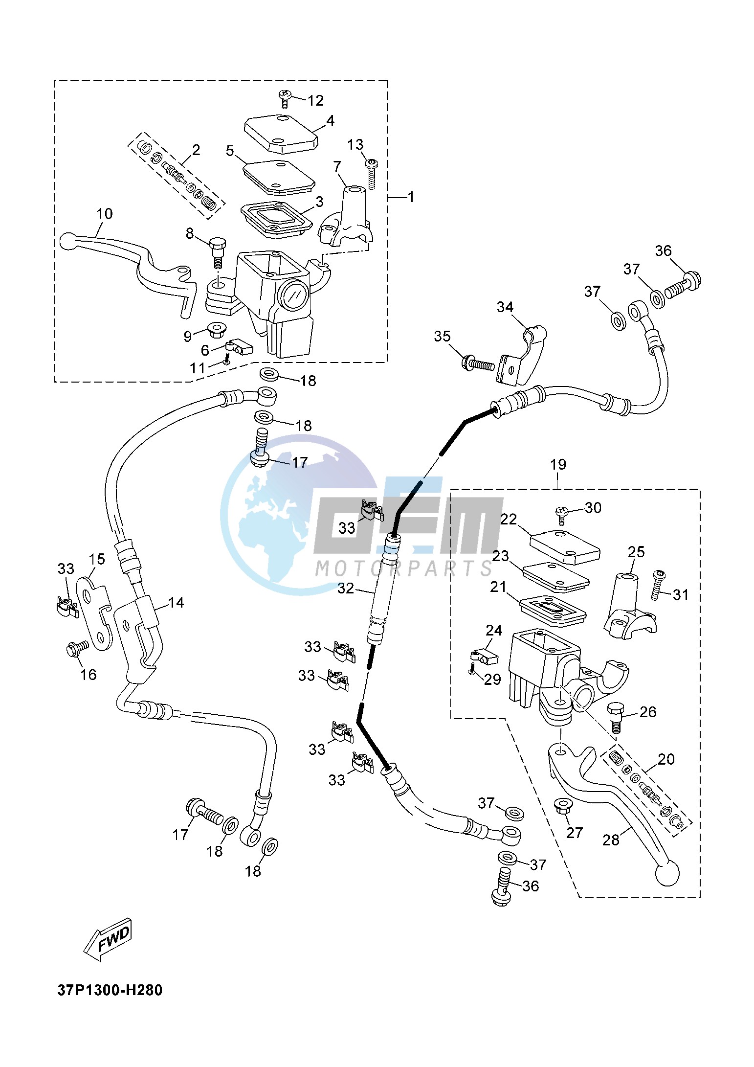 FRONT MASTER CYLINDER