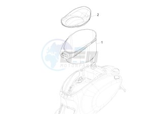 150 4T 3V ie Primavera (APAC) drawing Helmet huosing - Undersaddle