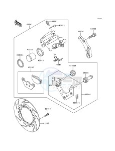 ZG 1000 A [CONCOURS] (A10-A14 A11 Can only) [CONCOURS] drawing REAR BRAKE