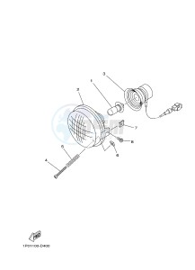 YFM450FWAD YFM45FGPB GRIZZLY 450 EPS (1CTC 1CTD 1CTE) drawing HEADLIGHT