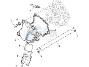 GTS 250 (EMEA, APAC) (AU, Eu, IL, J, Ri) drawing Cylinder head cover