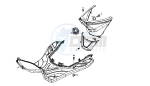 BOULEVARD - 125 CC 4T EU3 drawing FOOTBOARD