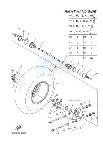 YFM700FWBD YFM70KPSG KODIAK 700 EPS SPECIAL EDITION (B323) drawing REAR WHEEL 2