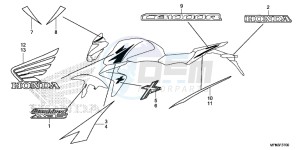 CB1000RD CB1000R UK - (E) drawing MARK (CB1000RD/ 1000RAD)