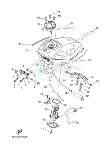 MTT690-U MT-07 TRACER TRACER 700 (BC62 BC62 BC62 BC62 BC62) drawing FUEL TANK