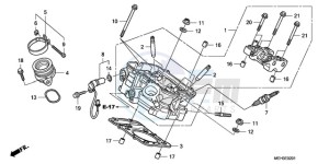 NSA700A9 E / MKH MME drawing REAR CYLINDER HEAD