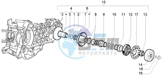 Driven pulley