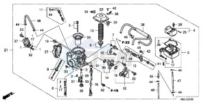 SH125DH UK - (E) drawing SEAT/LUGGAGE BOX