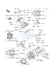 KSV 700 A [KFX700 AND V FORCE] (A1-A2) [KFX700 AND V FORCE] drawing CYLINDER HEAD