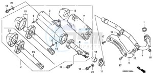 CRF150RB9 Europe Direct - (ED / T19) drawing EXHAUST MUFFLER