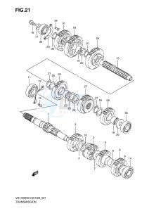 VS1400 (E3-E28) INTRUDER drawing TRANSMISSION