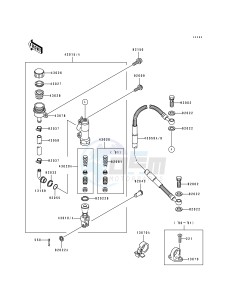 KX 500 E [KX500] (E1-E3) [KX500] drawing REAR MASTER CYLINDER