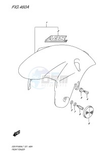 GSX-R1000 EU drawing FRONT FENDER (YSF,YVZ)