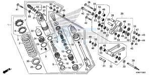 CRF250RG CRF250R ED drawing REAR CUSHION