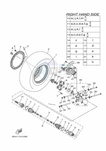 YXZ1000ETS YXZ10YESKL (B5H6) drawing REAR WHEEL 2