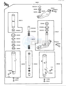 EX 250 F [NINJA 250R] (F2-F4) [NINJA 250R] drawing FRONT FORK