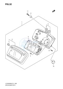 LT-A750X (P17) drawing SPEEDOMETER (LT-A750XK8 XZK8 XK9 XZK9)